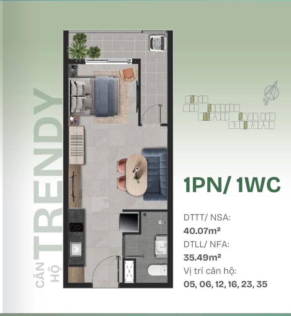 1PN 1WC